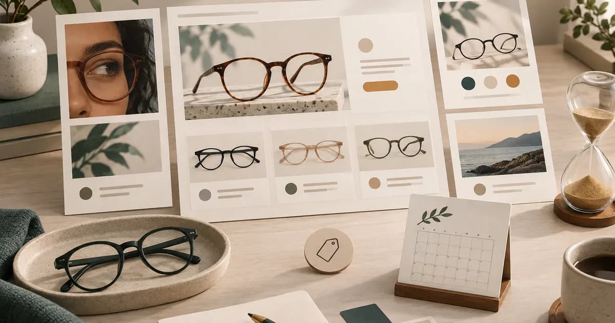 Editorial illustration for Designing a eyewear sale page without false urgency