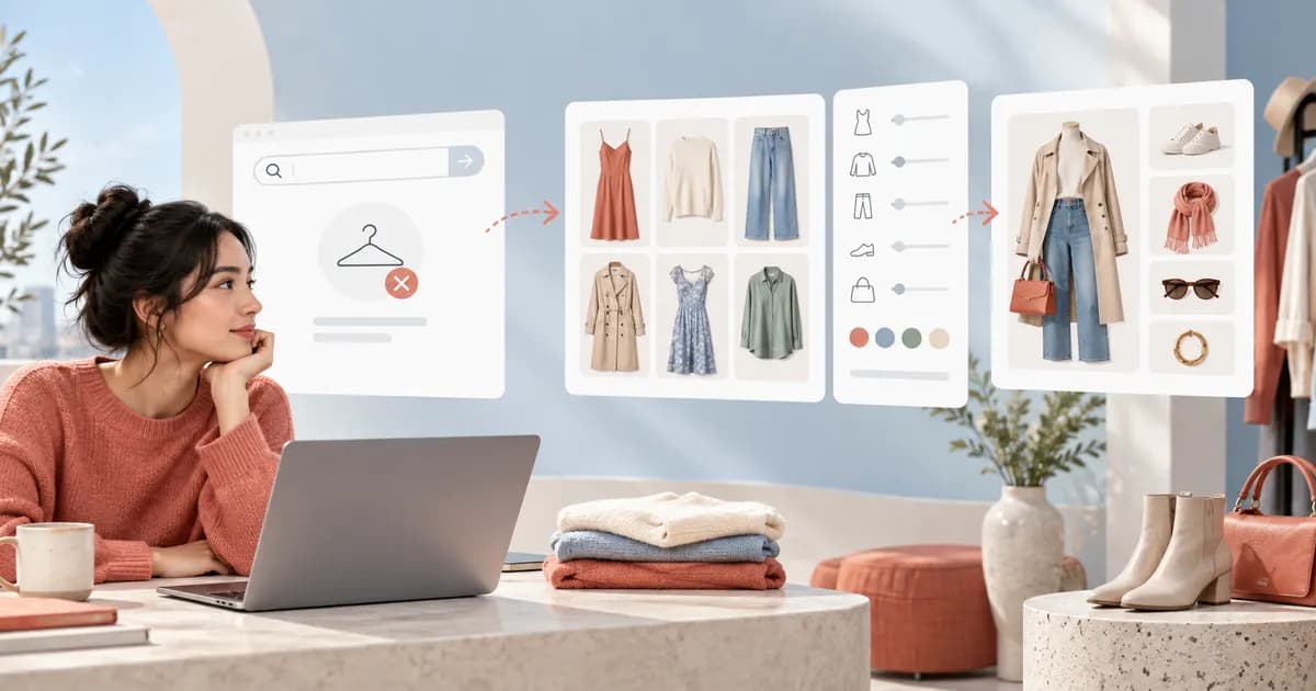 Editorial illustration for Building a useful zero-results state for fashion search