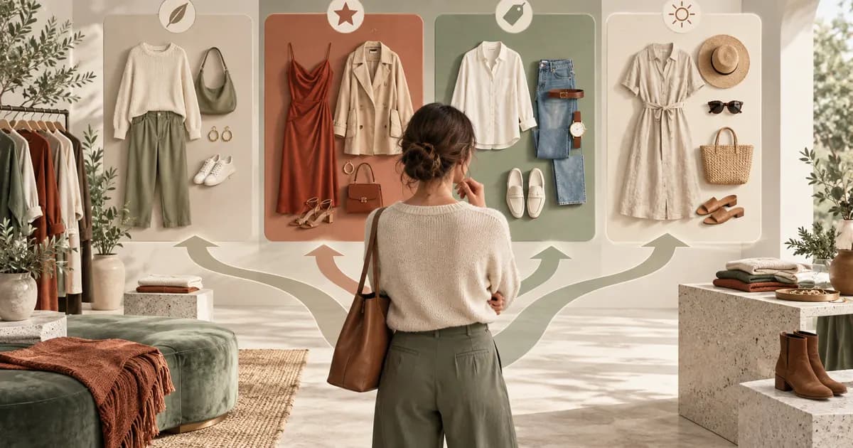 Editorial illustration for Choosing collection sort defaults for fashion shoppers