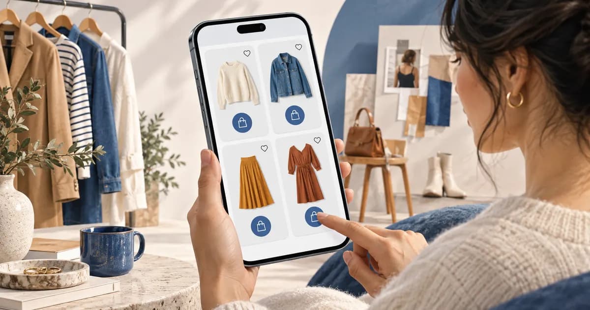 Editorial illustration for Auditing touch targets on fashion product cards
