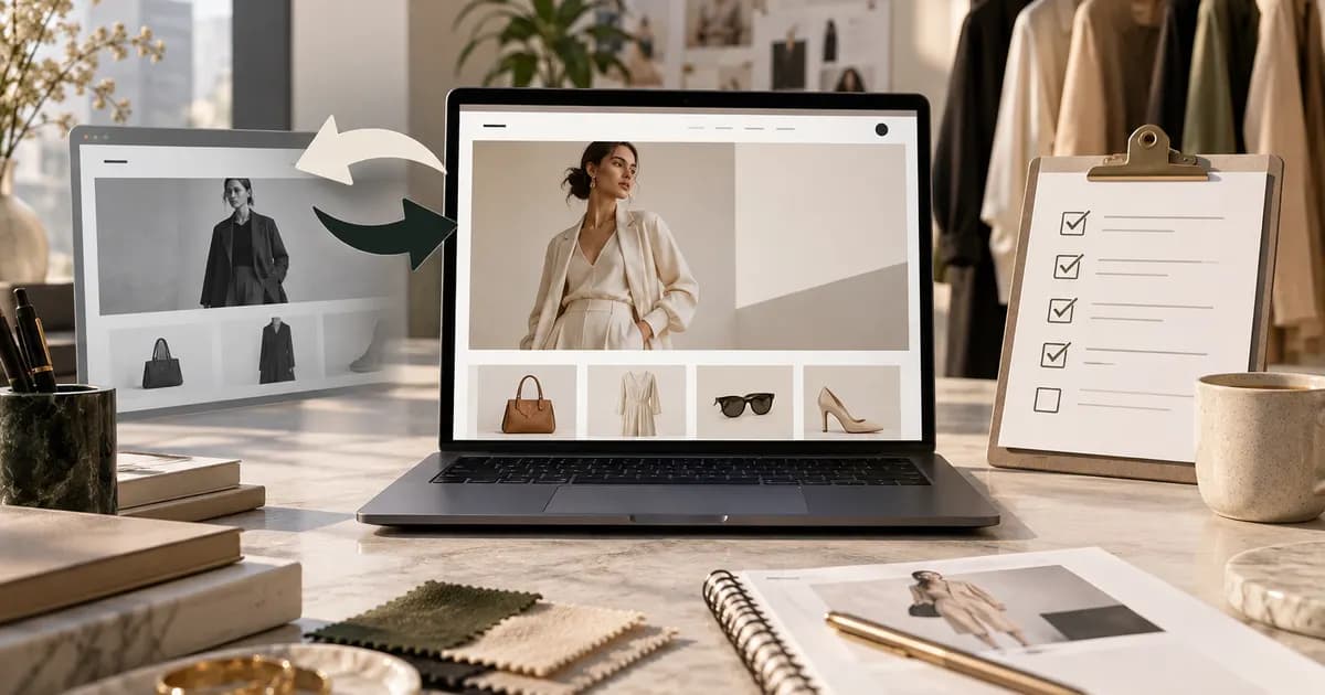 Editorial illustration for Building a rollback checklist for a fashion theme release