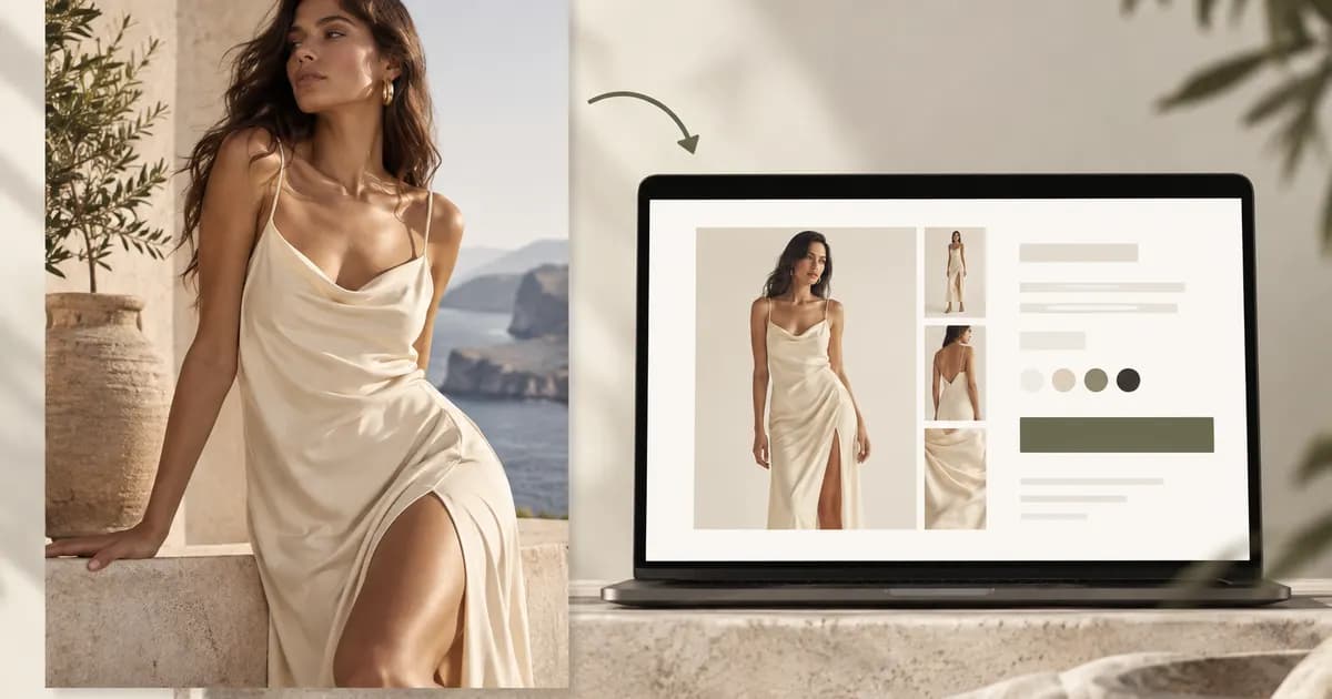 Editorial illustration for Matching fashion ad landing pages to the advertised product