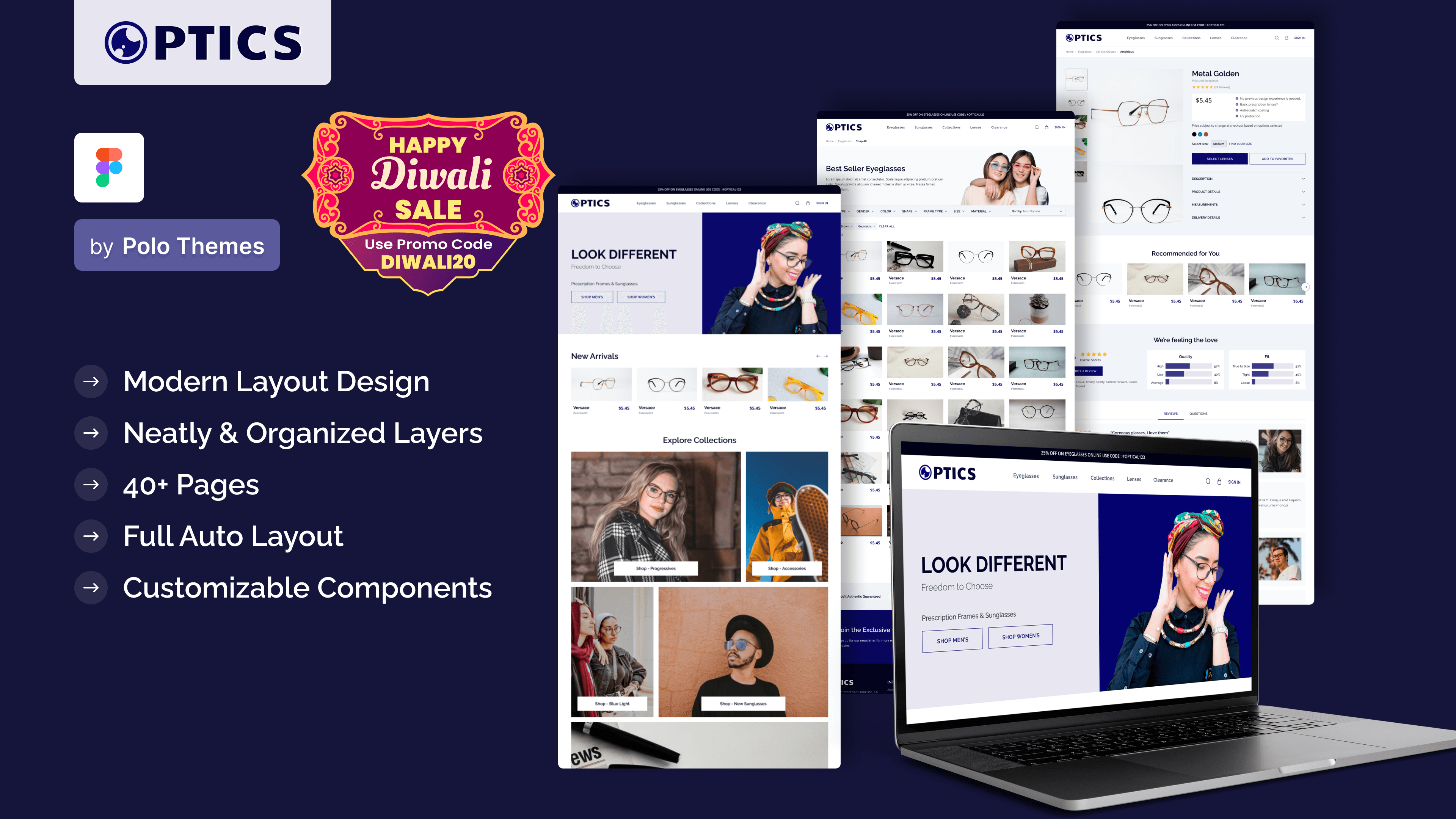 Optics theme promotional preview