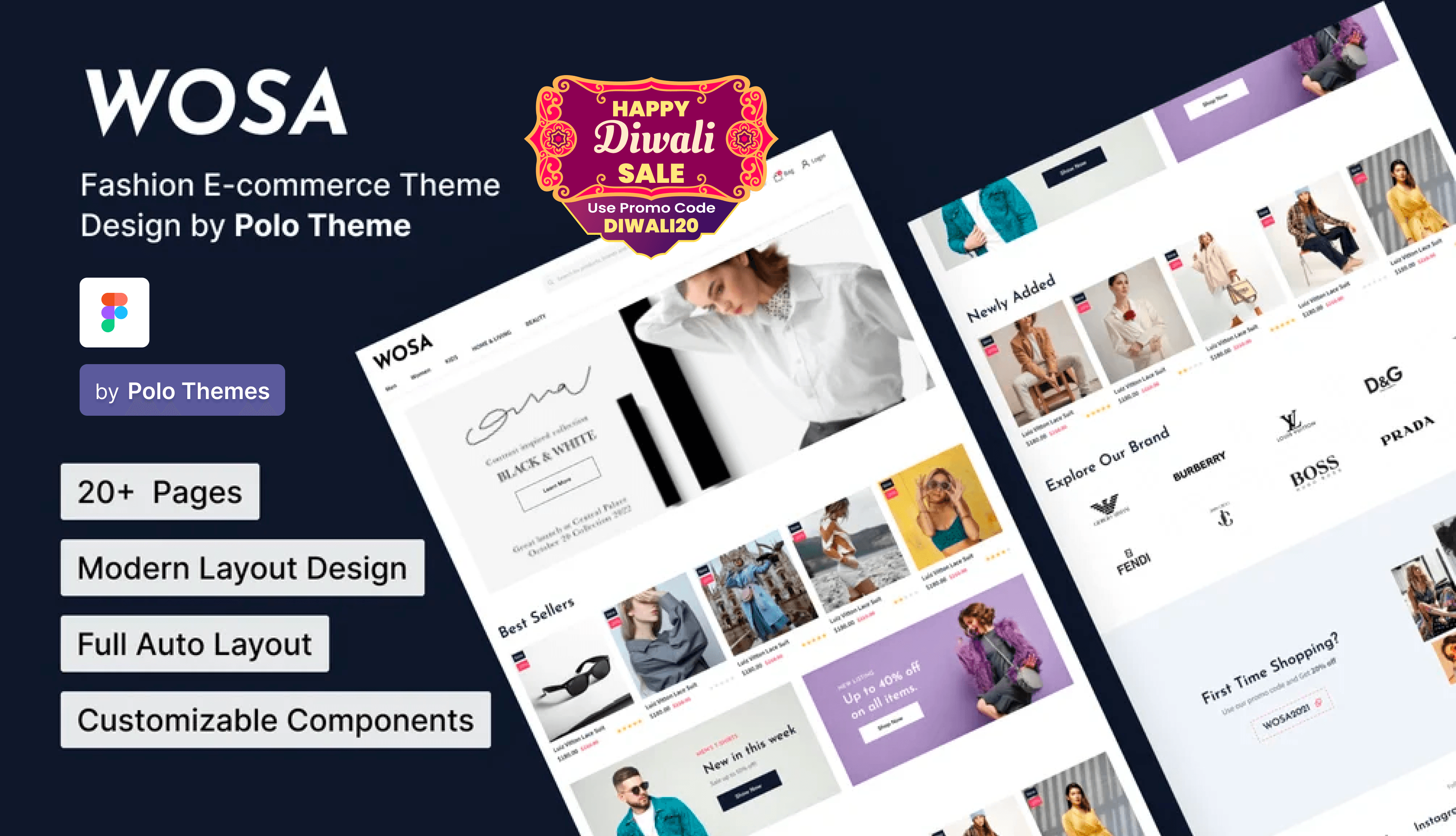 Wosa theme promotional preview