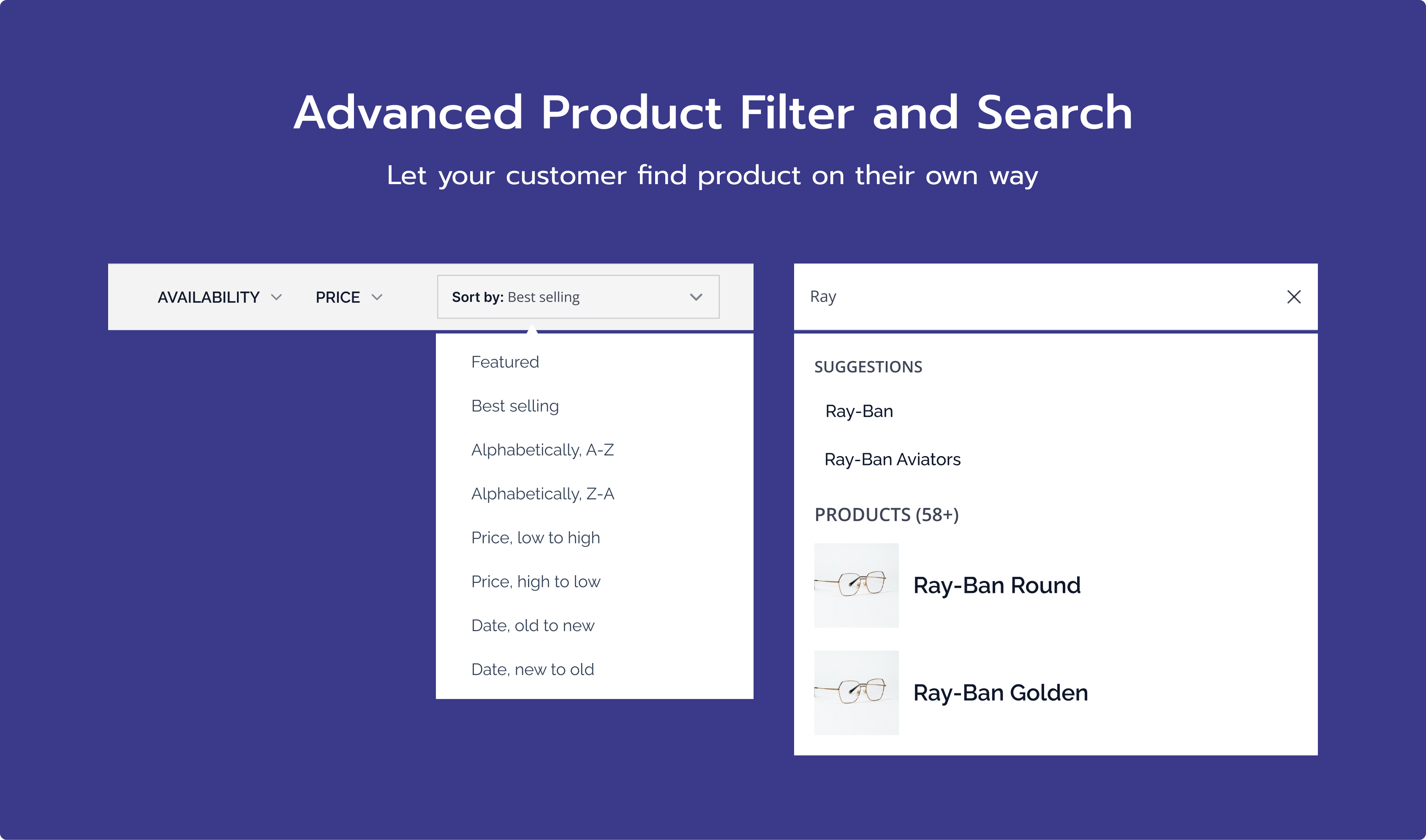 optics shopify e-commerce theme product filter and sort