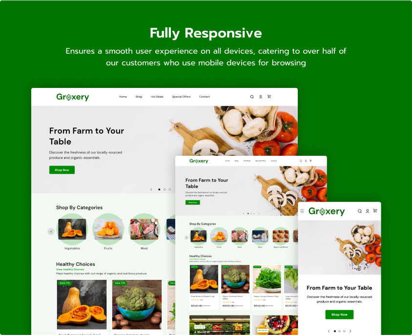 groxery shopify e-commerce theme responsive design