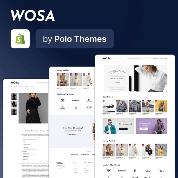 Wosa E-commerce Shopify Theme