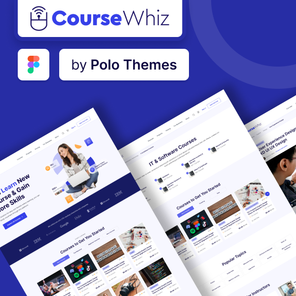 Course Whiz Figma UI