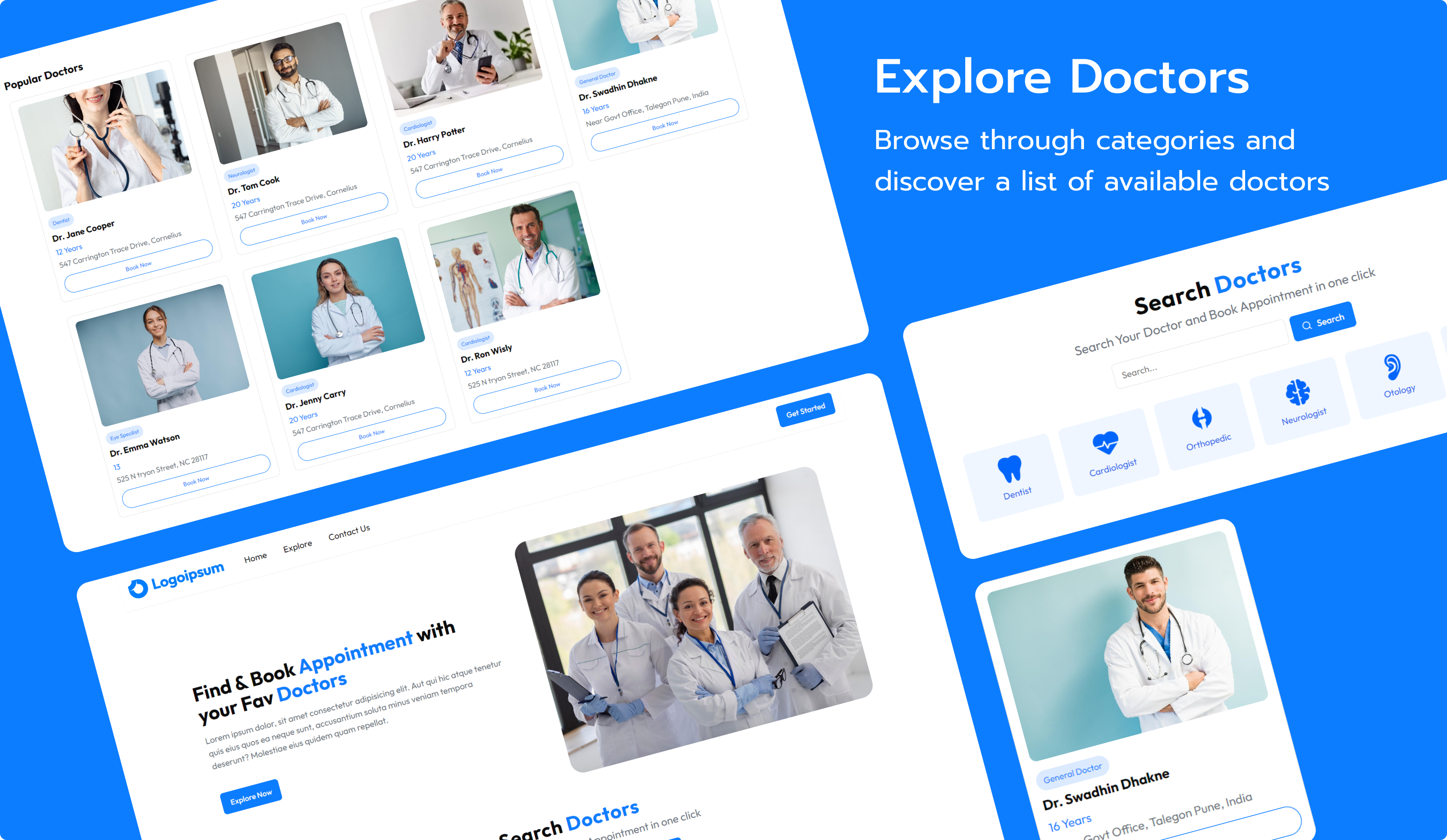 doctor appointment homepage