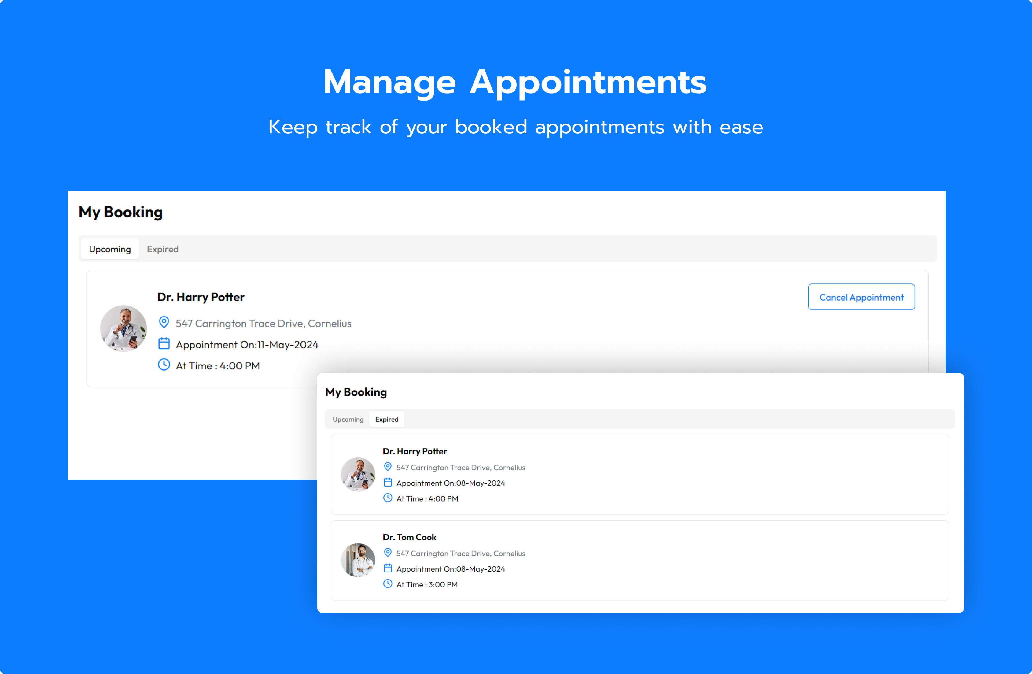 manage doctor appointment