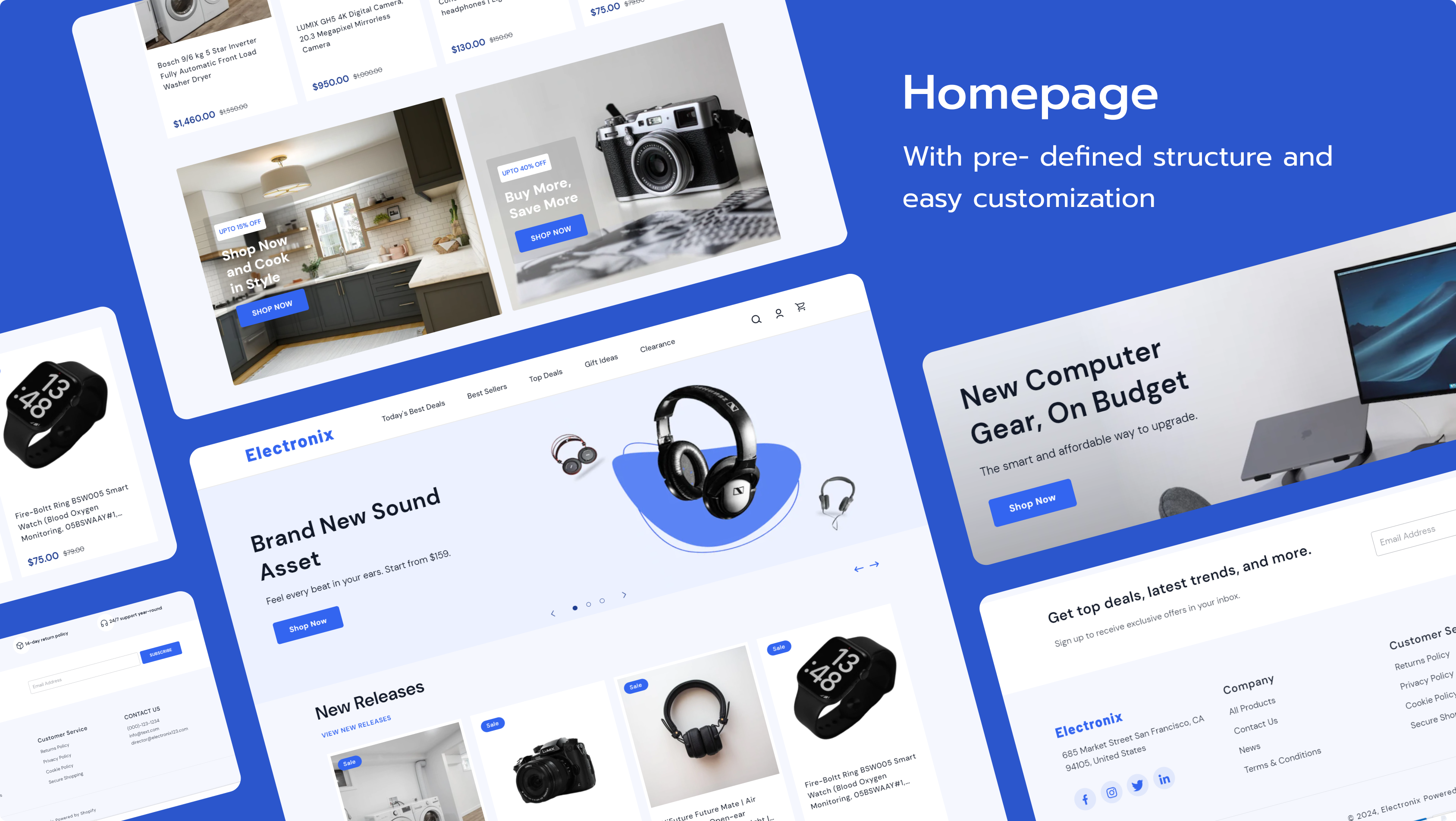 electronix shopify e-commerce theme homepage